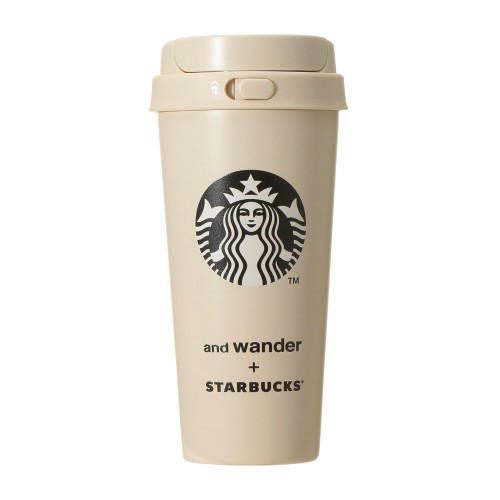 [9月9日6時オンラインストア発売]and wander + STARBUCKS ステンレスToGoボトル ベージュ473ml