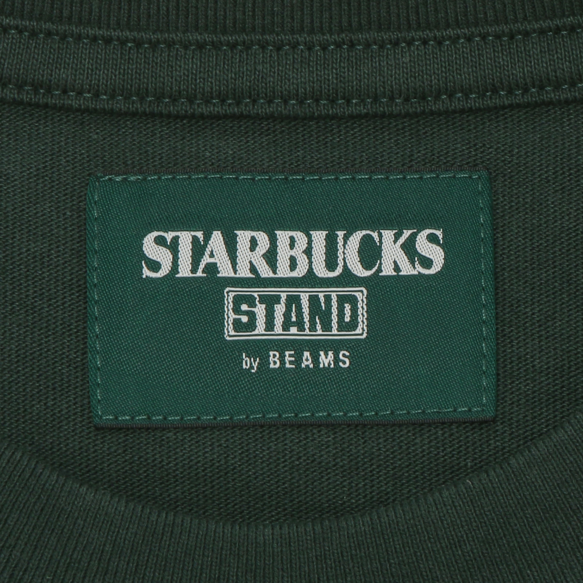 STARBUCKS STAND by BEAMS トミカ トラックプリントTシャツ A GREEN