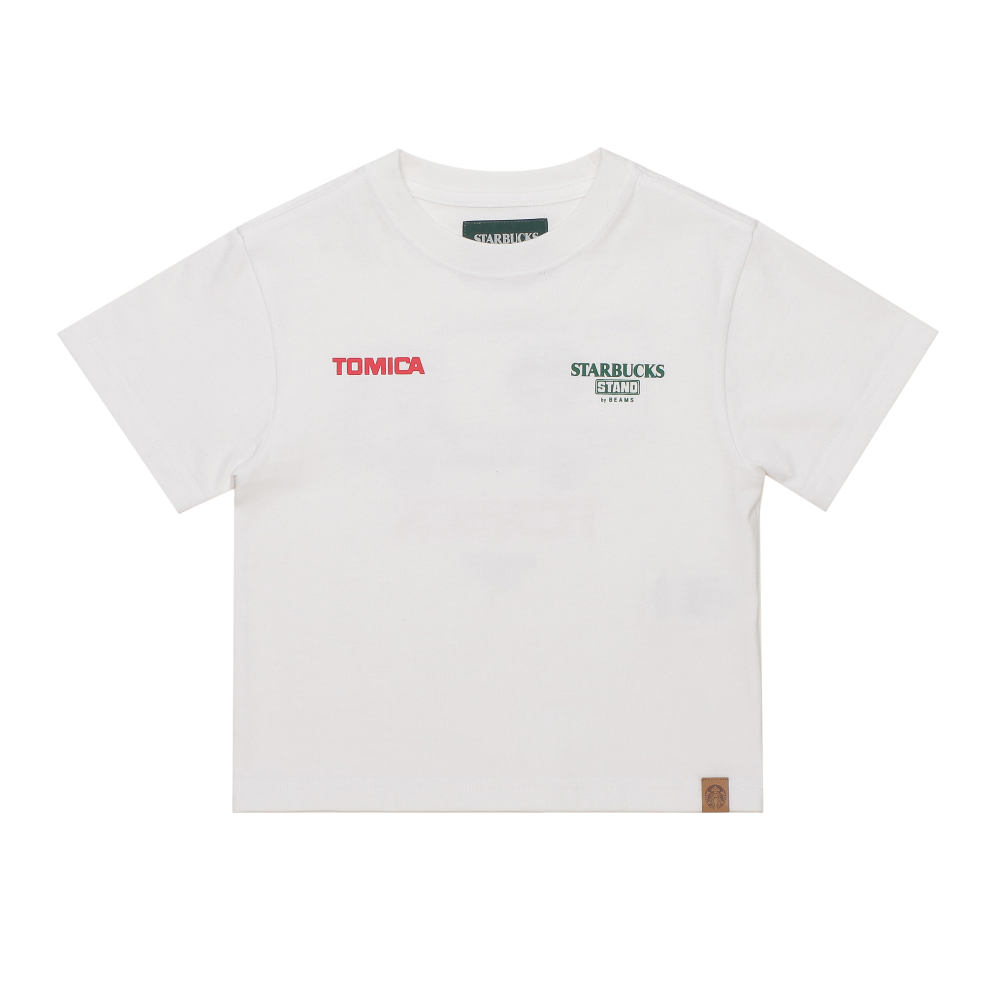 STARBUCKS STAND by BEAMS トミカ トラックプリント キッズ Tシャツ B