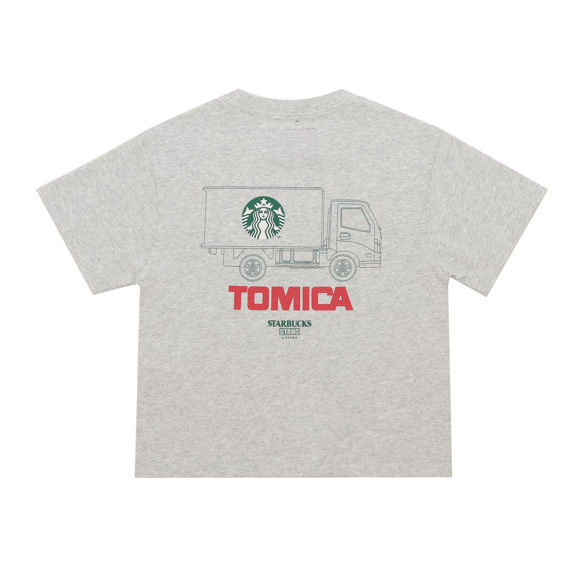 STARBUCKS STAND by BEAMS トミカ トラックプリント キッズ Tシャツ B
