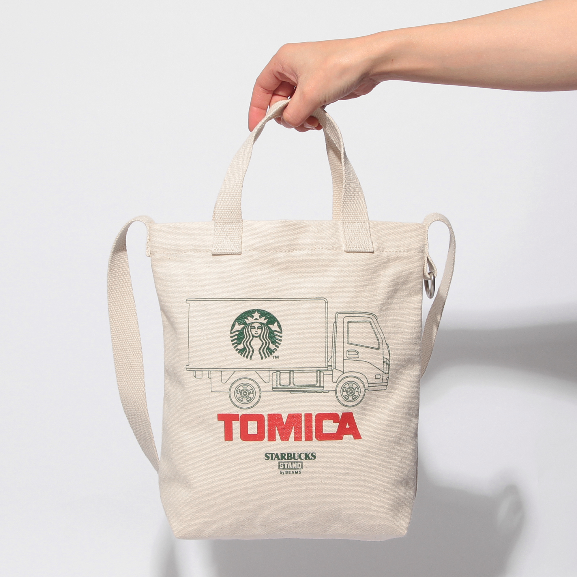 STARBUCKS STAND by BEAMS トミカ トラックプリントキッズトートバッグ