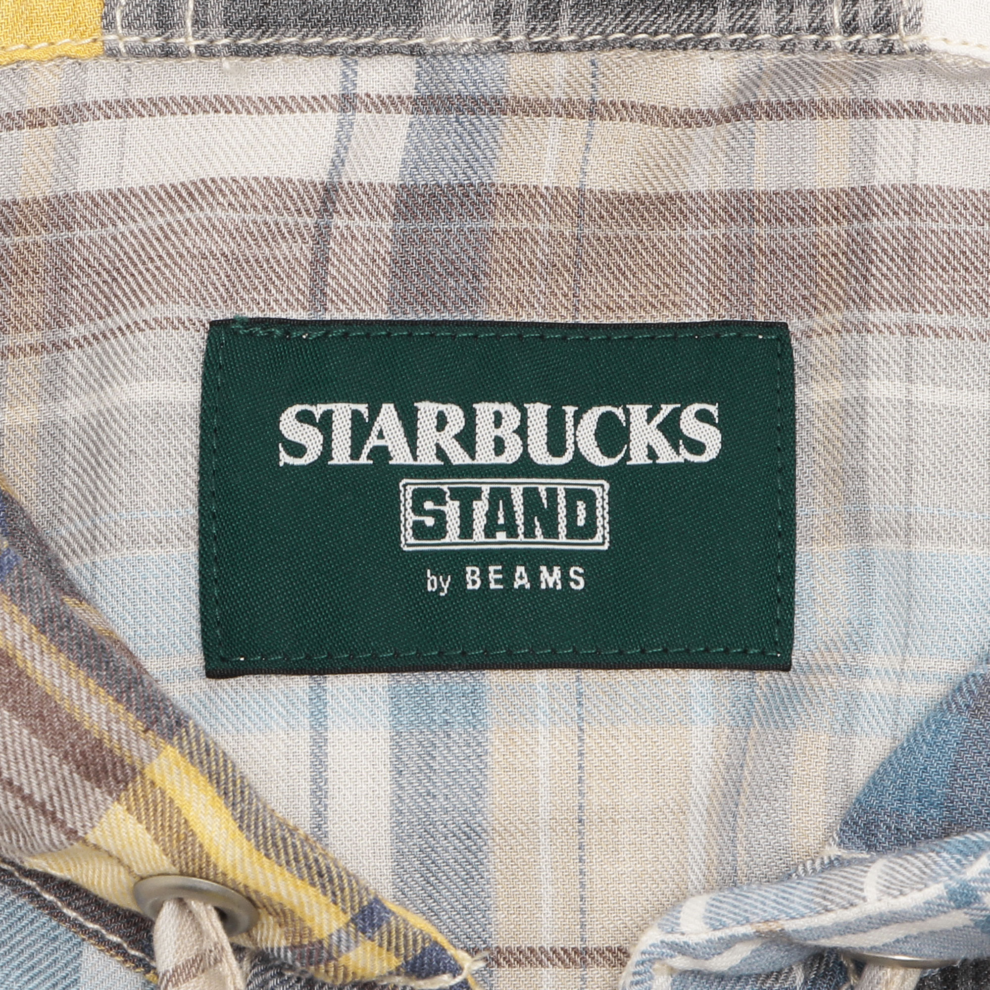STARBUCKS STAND by BEAMS クレイジーパターンフードシャツブルゾン 