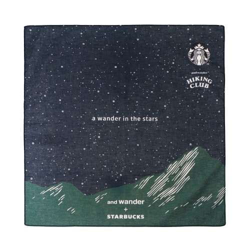 [9月9日6時オンラインストア発売]and wander + STARBUCKS バンダナ