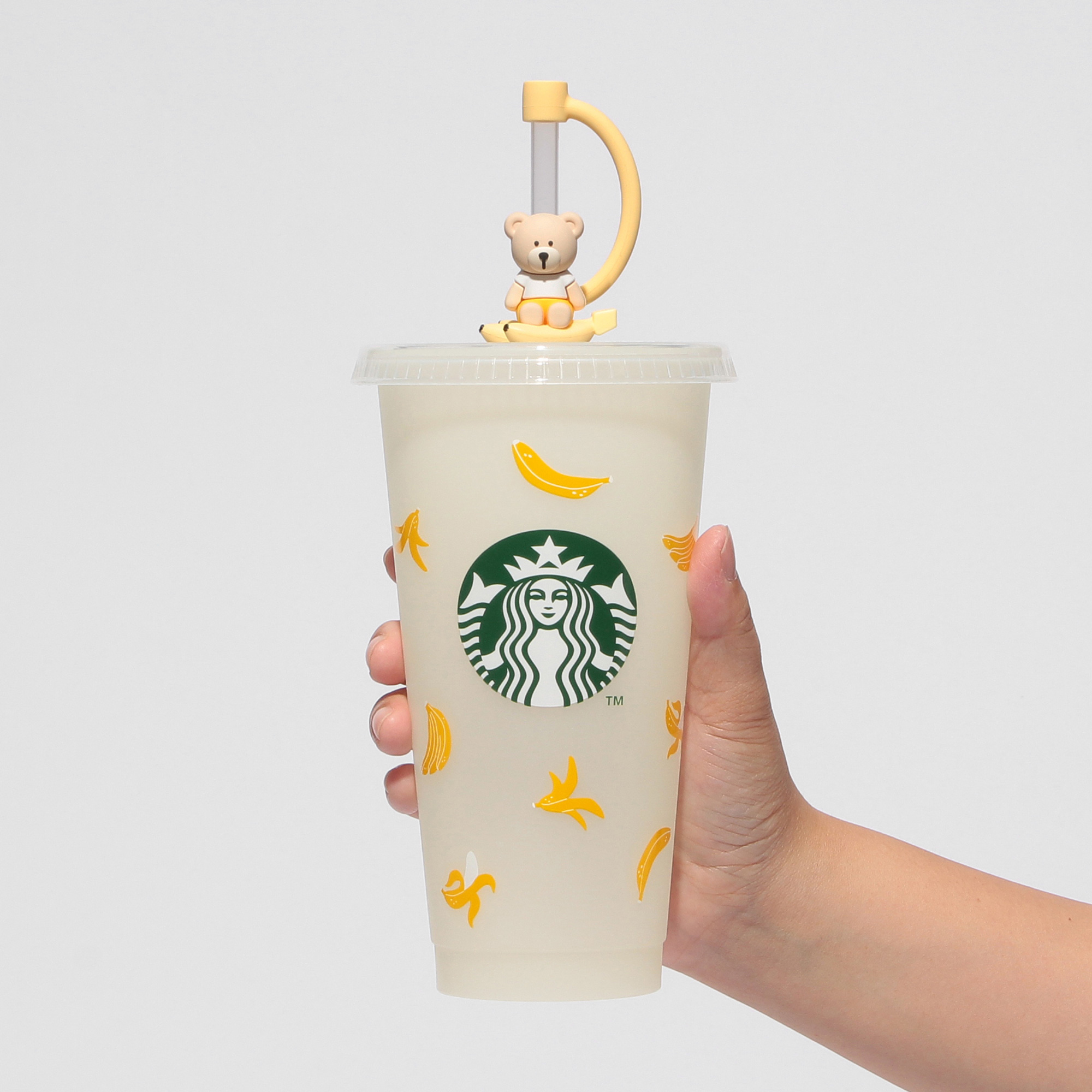 スターバックス　ベアリスタキャップ　20個セット カラーチェンジングリユーザブルコールドカップバナナ710ml ＋