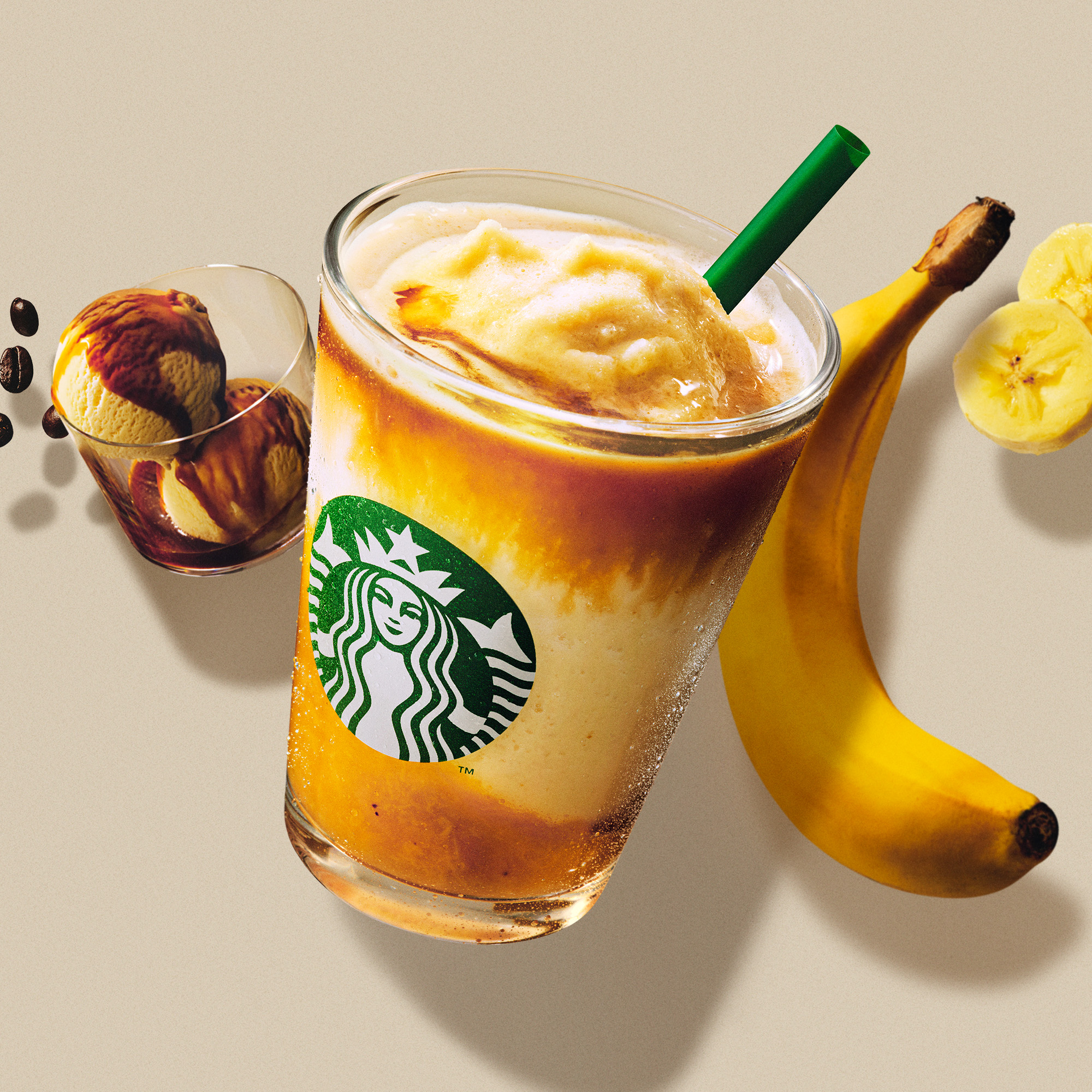 【スターバックス】バナナ アフォガート フラペチーノ®