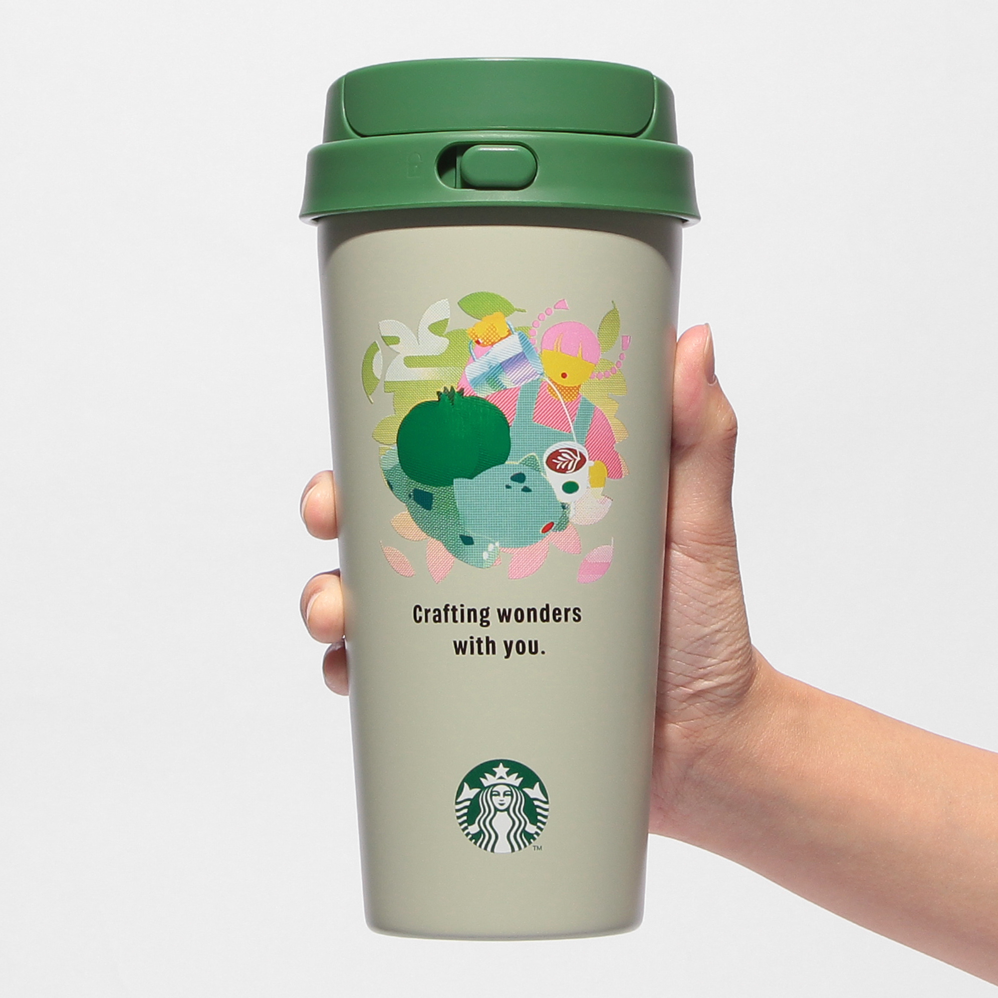 Pokémon + STARBUCKS ステンレス TOGO ボトル フシギダネ 473ml|ボトル