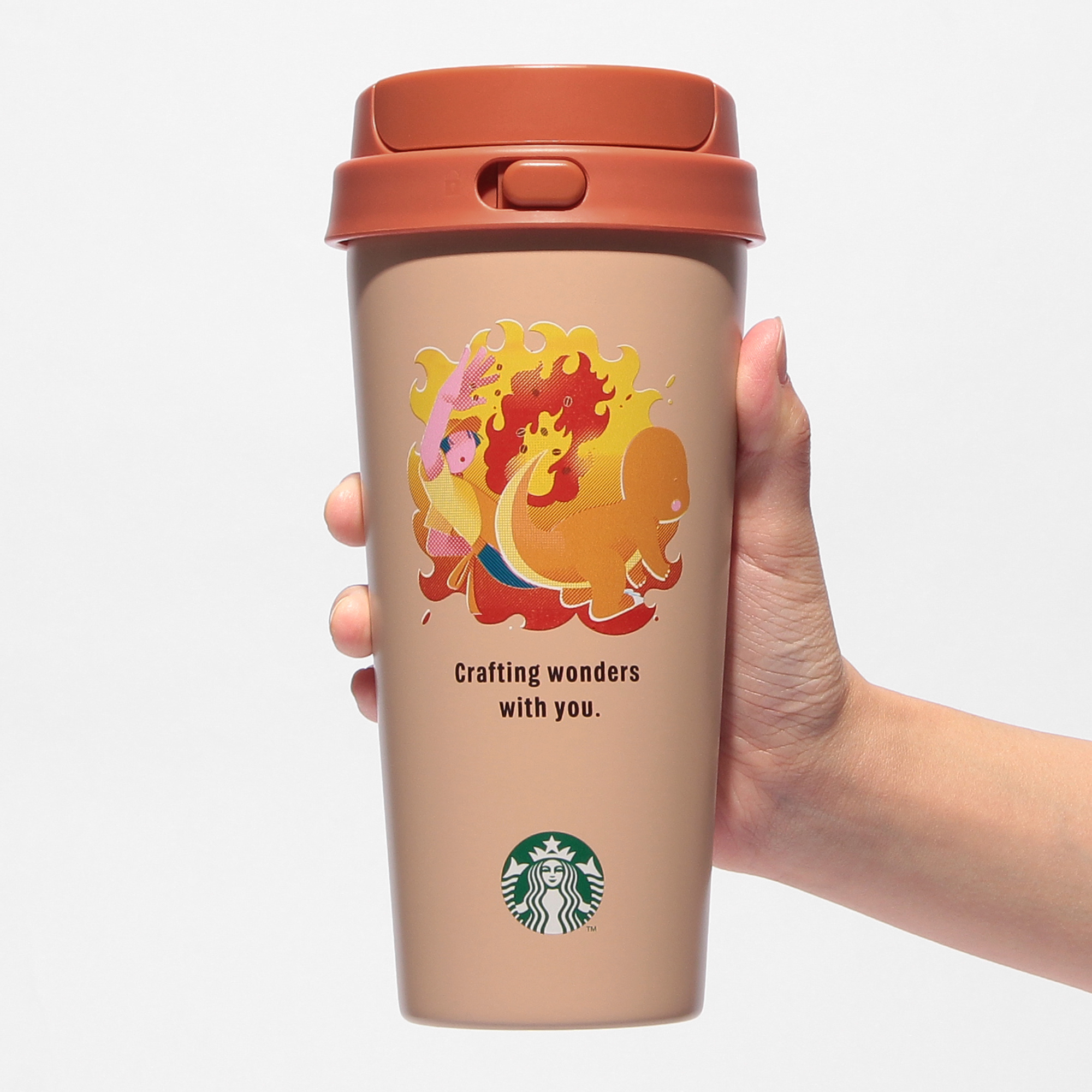Starbucks スターバックスボトル Pokémon + STARBUCKS ステンレス TOGO ボトル ヒトカゲ 473ml|ボトル