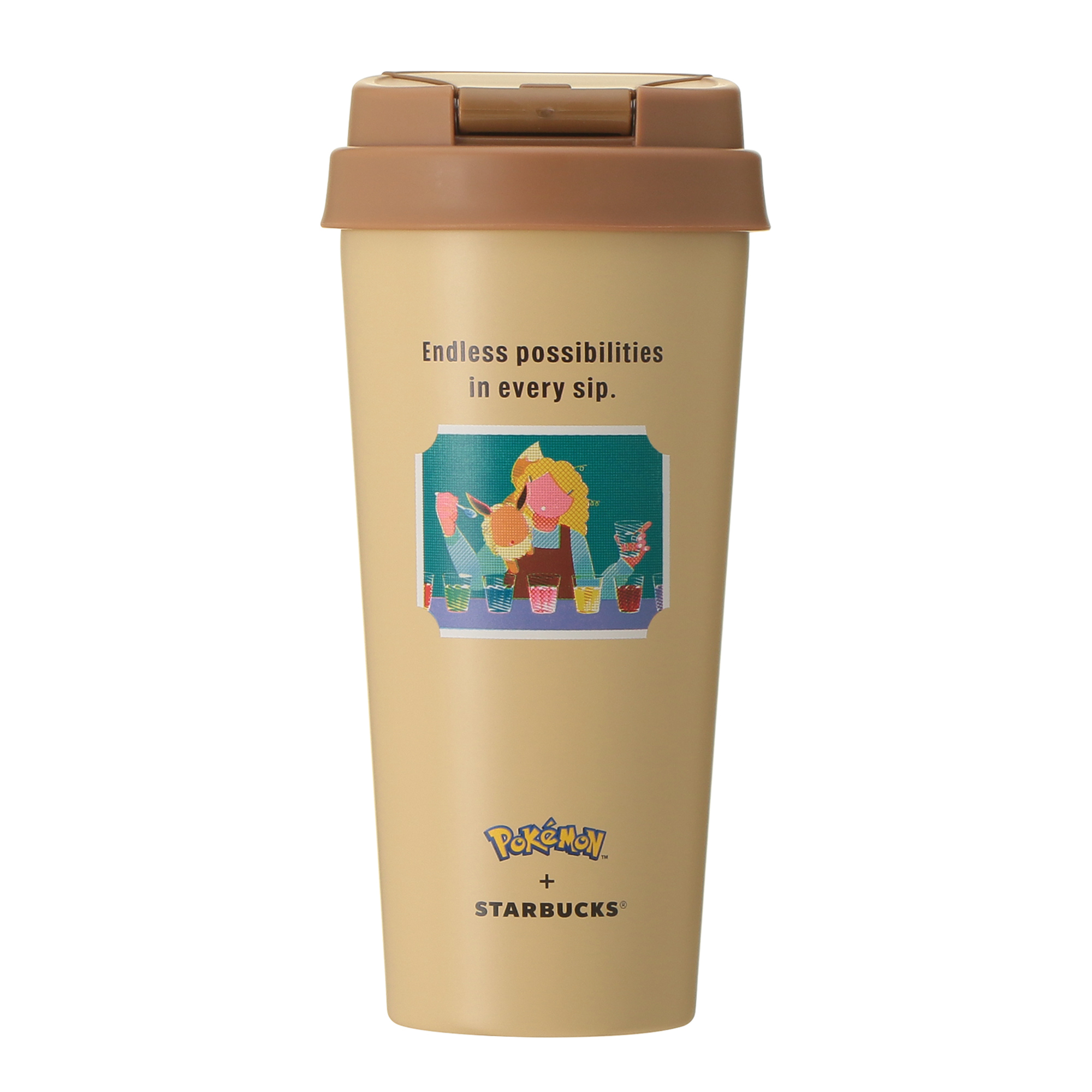Starbucks ステンレスボトル 4本セット 地域限定デザイン Pokémon + STARBUCKS ステンレス TOGO ボトル イーブイ 473ml|ボトル
