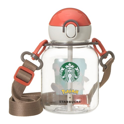 Pokémon + STARBUCKS ストラップ付ストロータンブラー コーヒーアドベンチャー 458ml