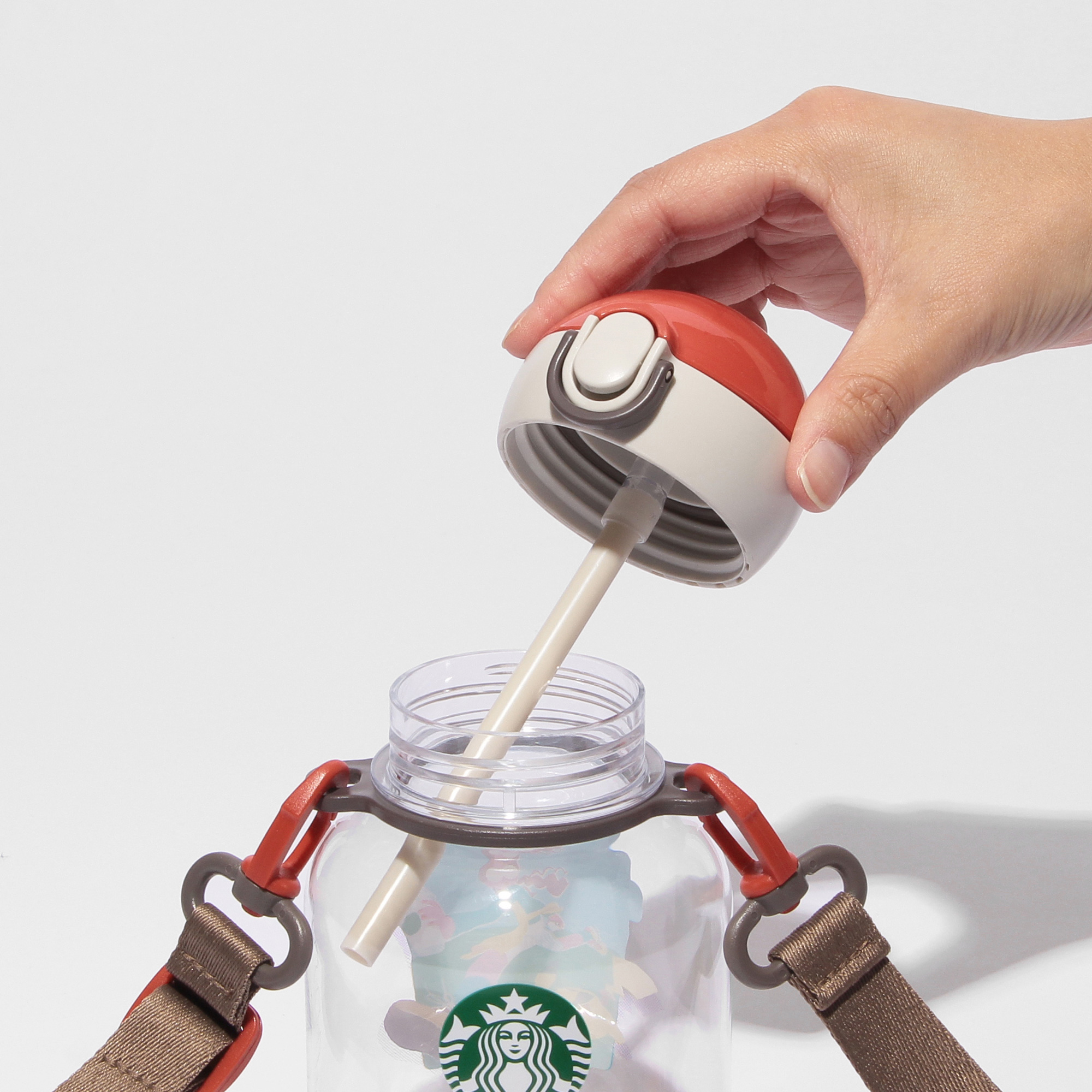 Starbucks ストラップ付ストロータンブラー ステンレスボトル Pokémon + STARBUCKS ストラップ付ストロータンブラー コーヒー