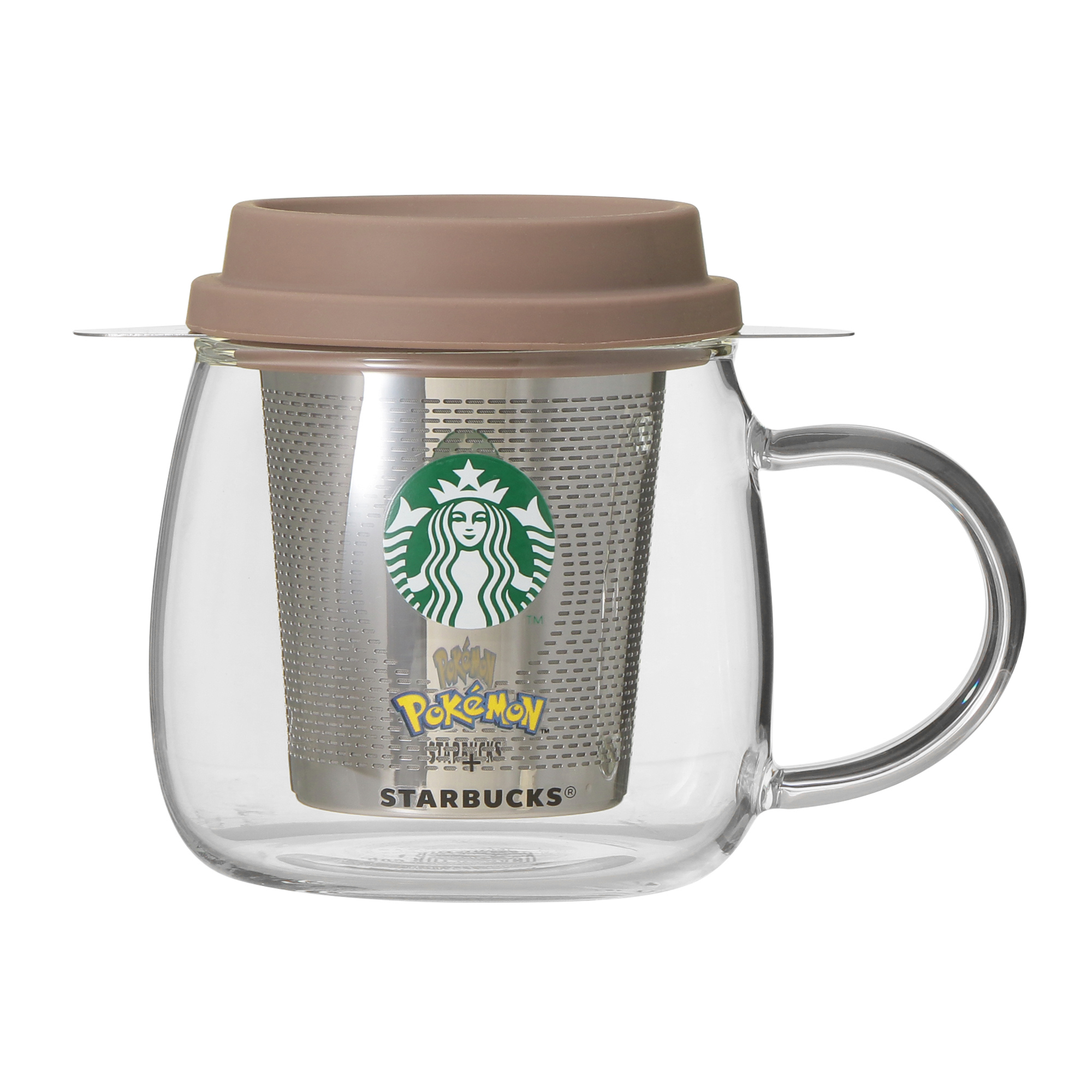 Pokémon + STARBUCKS SSストレーナー付き耐熱グラスマグ コーヒー