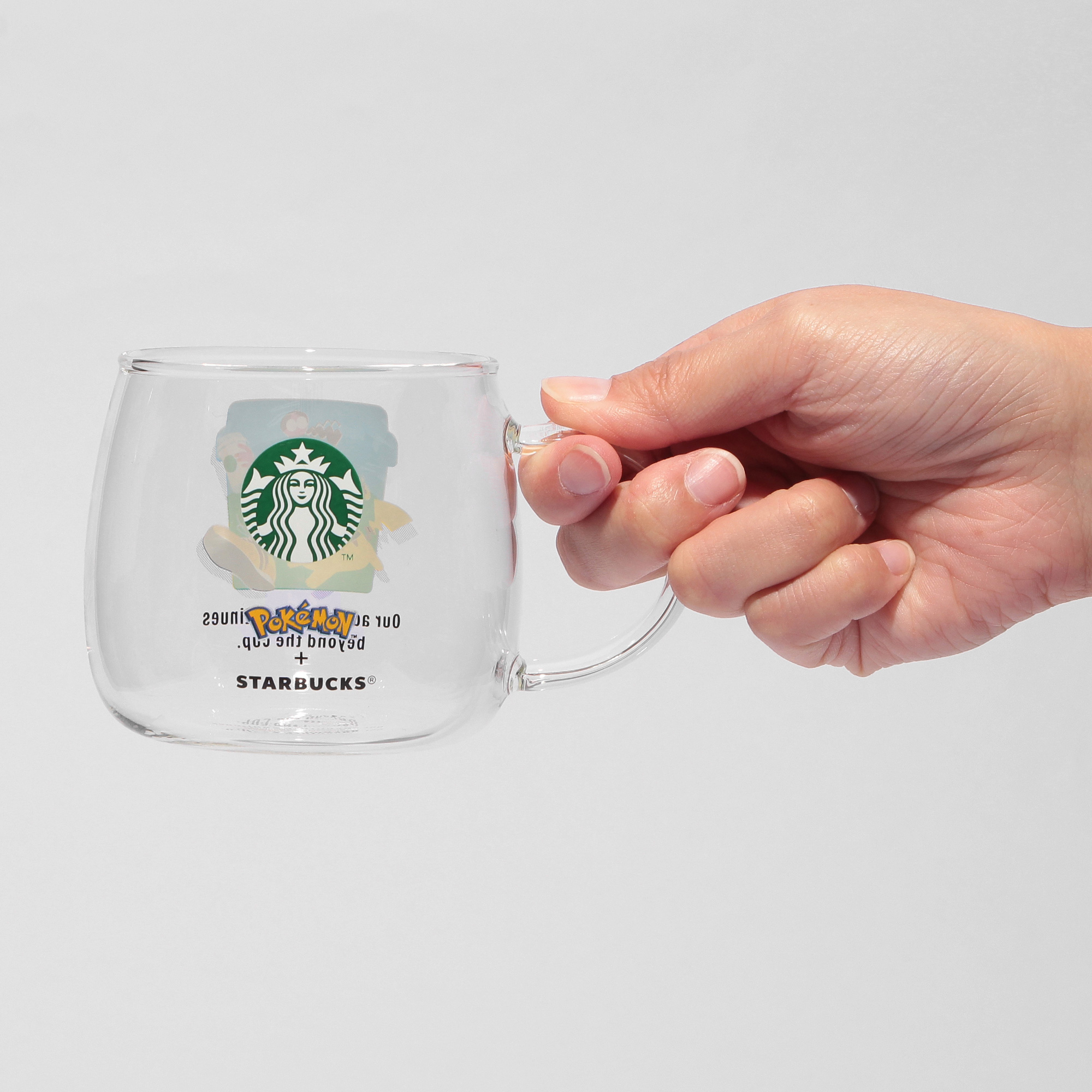 Pokémon + STARBUCKS SSストレーナー付き耐熱グラスマグ コーヒー