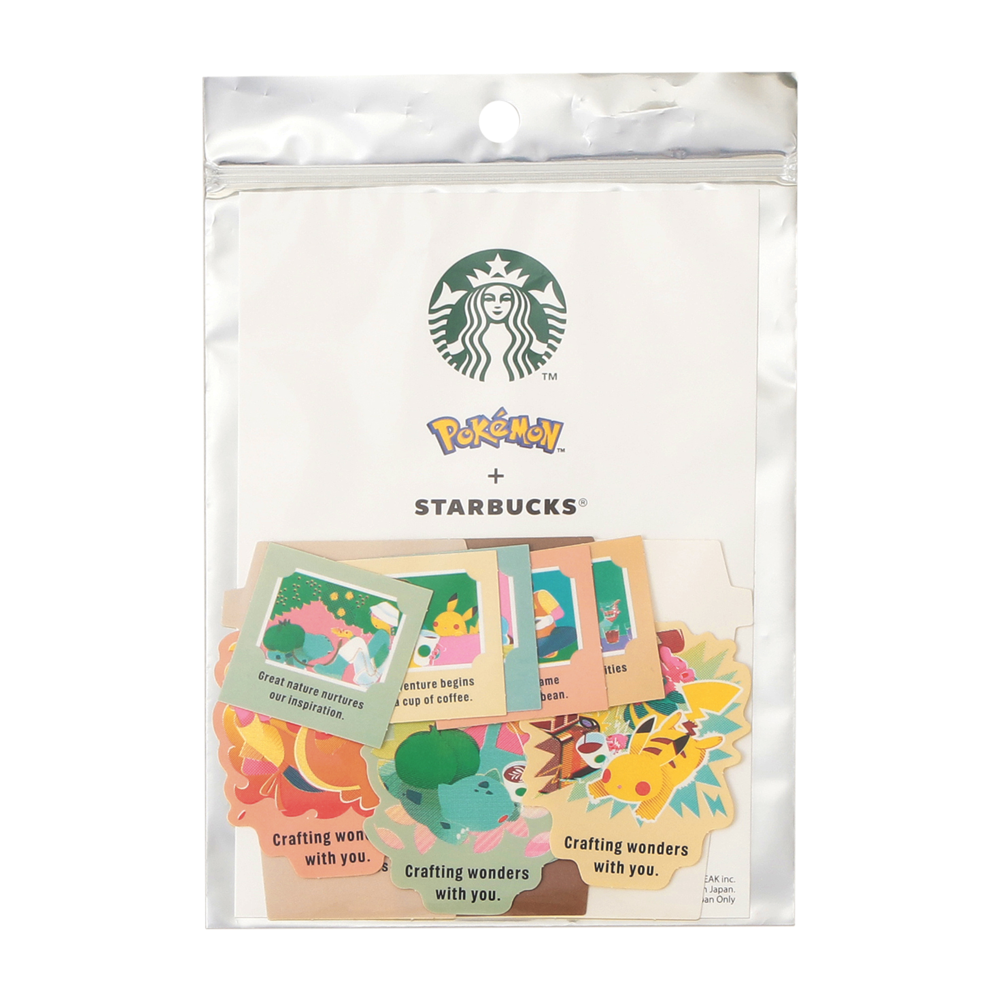 Pokémon + STARBUCKS アートステッカーセット|その他|other-goods