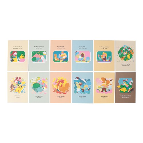 Pokémon + STARBUCKS アートポストカードセット