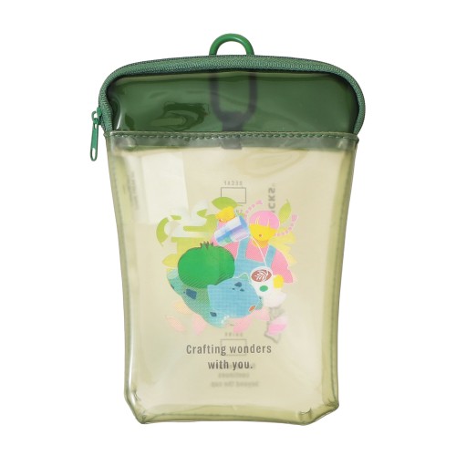 [9月30日オンラインストア発売]Pokémon + STARBUCKS カップシェイプ PVCポーチ フシギダネ