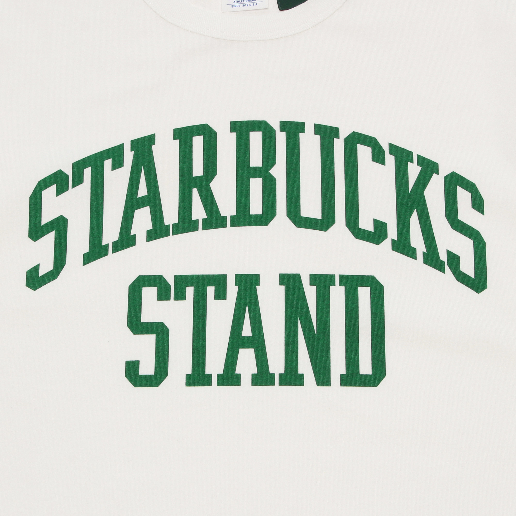 STARBUCKS STAND by BEAMS Champion ヘビーウェイトTシャツ ホワイト