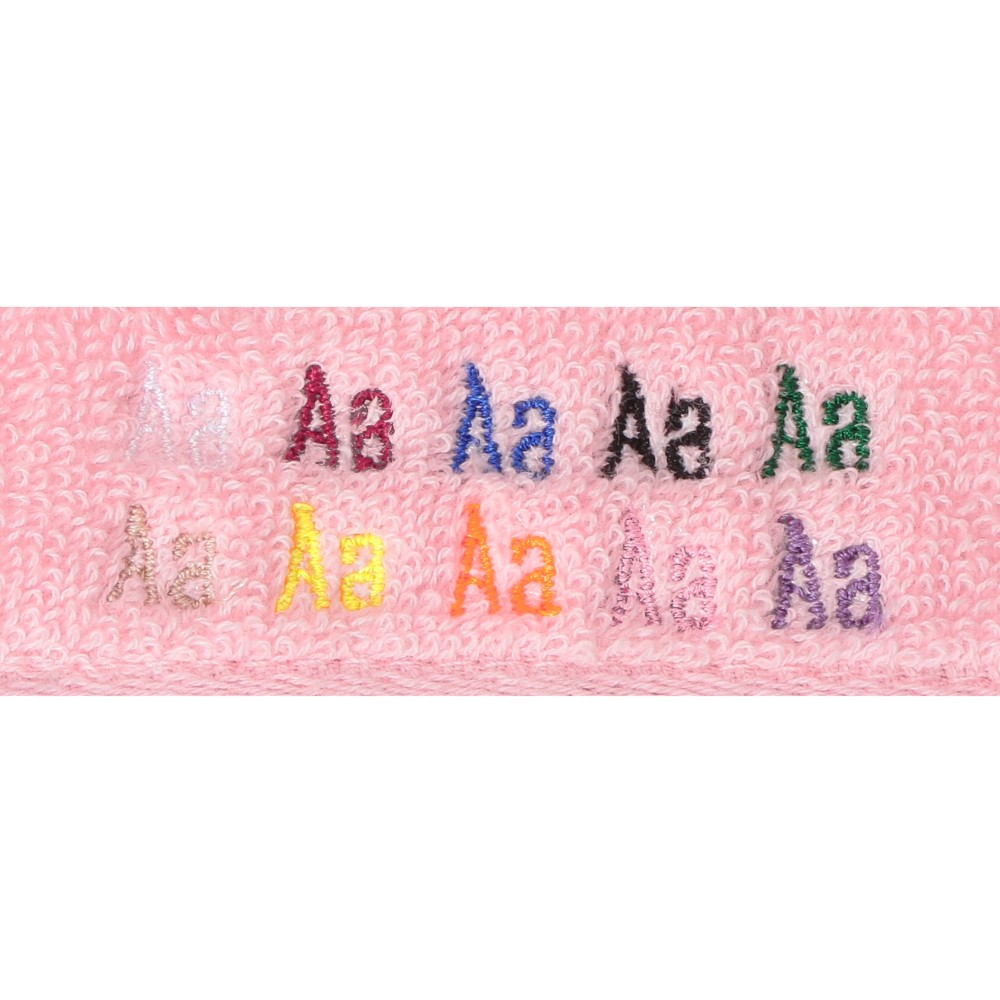 製品と糸色の組み合わせによっては刺繍が見えにくい場合があります。画像を参照ください。