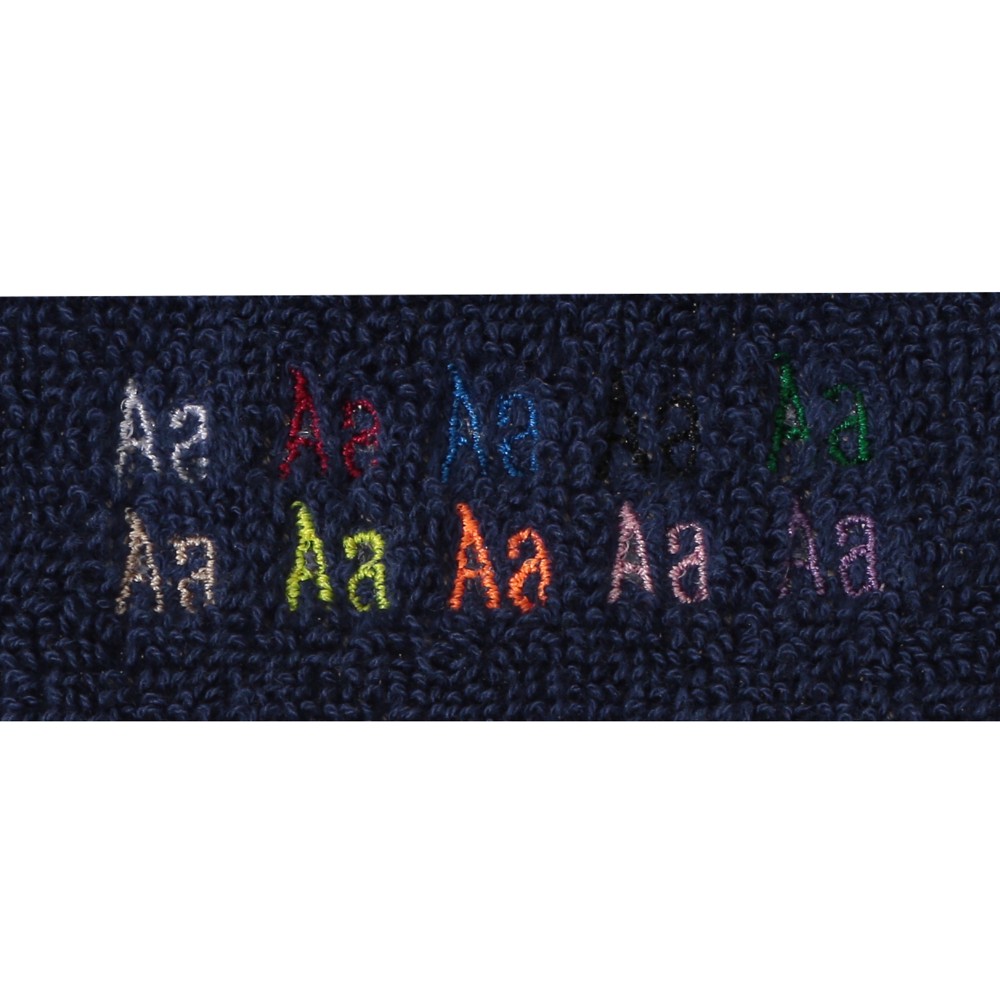 製品と糸色の組み合わせによっては刺繍が見えにくい場合があります。画像を参照ください。