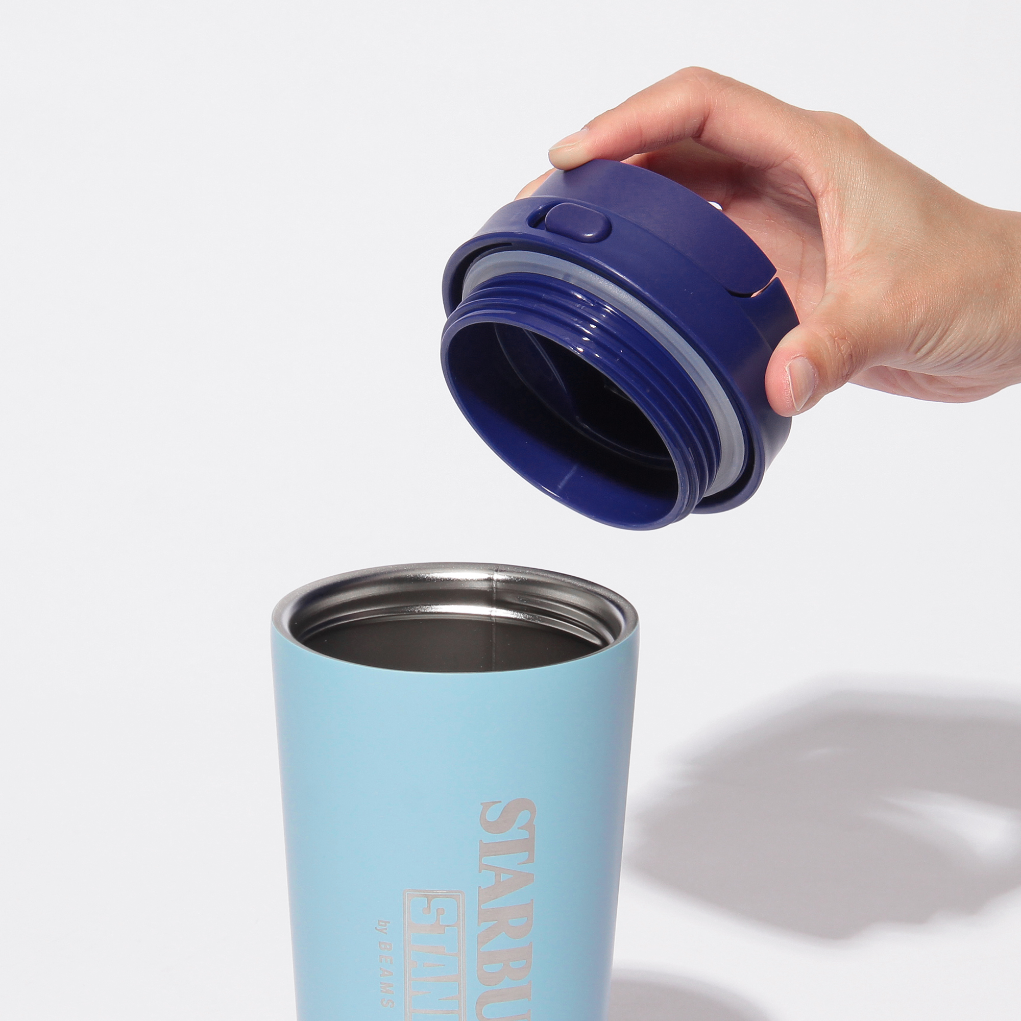 STARBUCKS STAND by BEAMS ステンレスTOGOボトル ネイビー 473ml