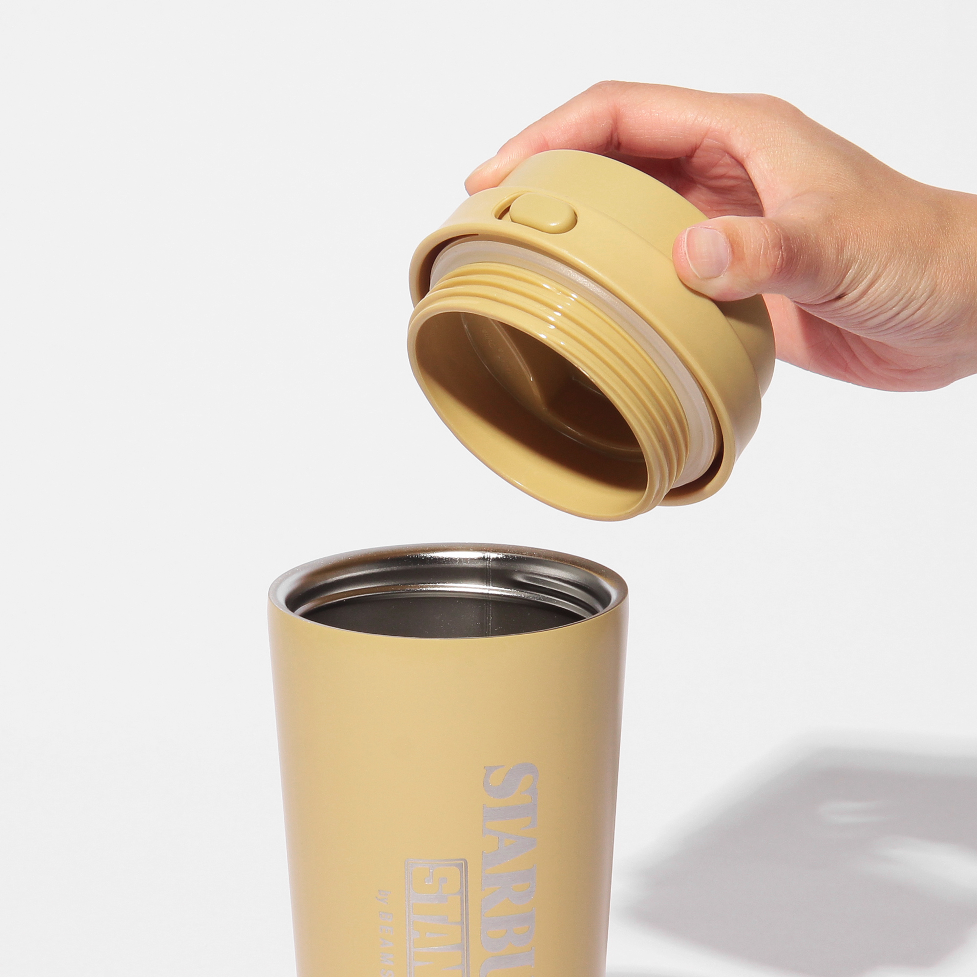 STARBUCKS STAND by BEAMS ステンレスTOGOボトル ベージュ 473ml