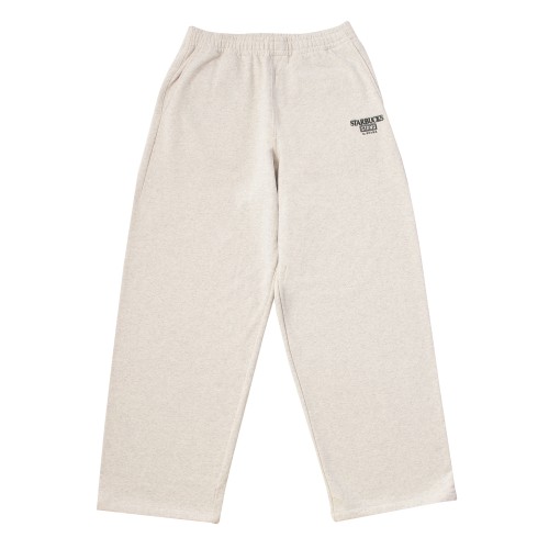 [9月18日10時発売]STARBUCKS STAND by BEAMS LOGO スウェットパンツ オートミール